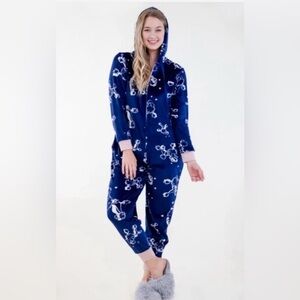 Hale Bob Blue Floral Pajama Set